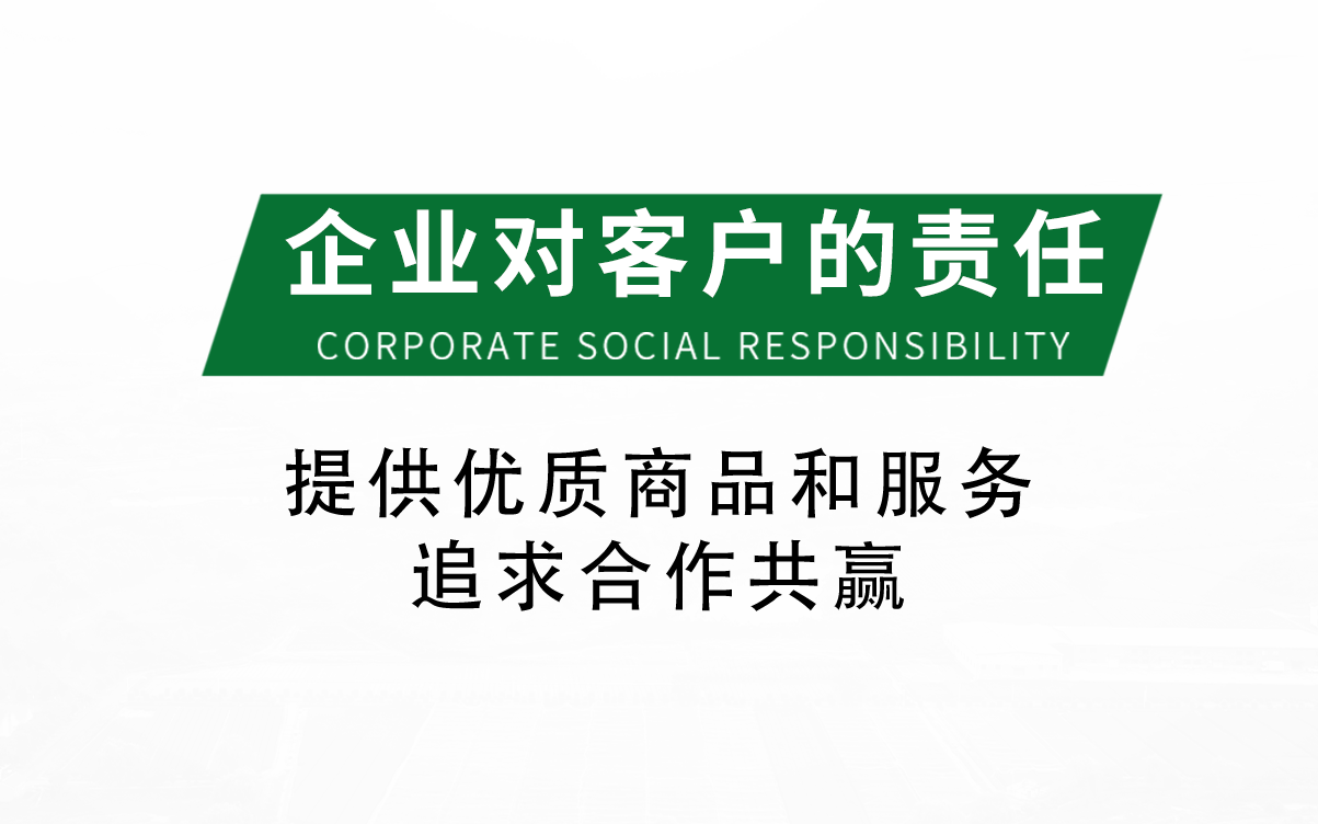 企业对客户的责任